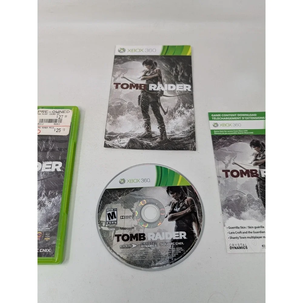 Tomb Raider Xbox 360 2013 Complete CIB Tested Walmart‎ Exclusive Variant